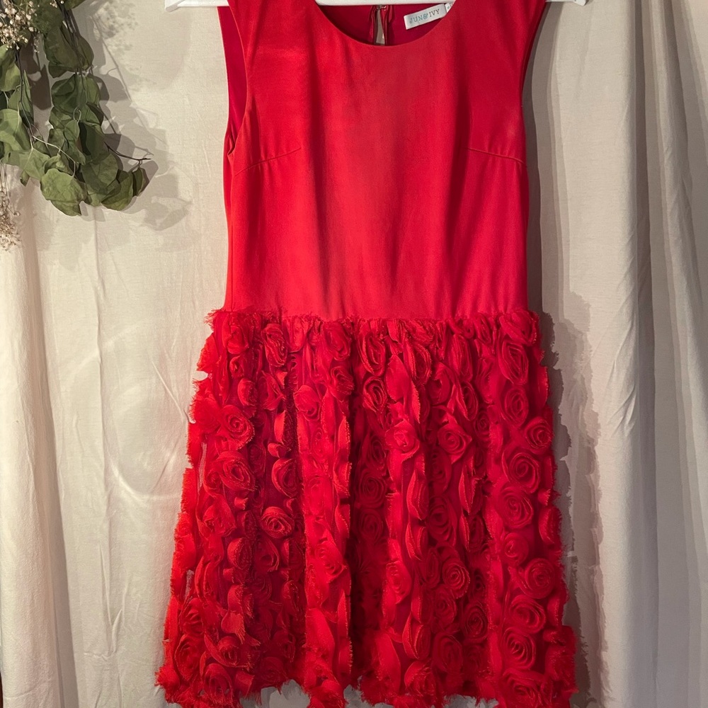 RED ROSE DRESS - small - Francesca